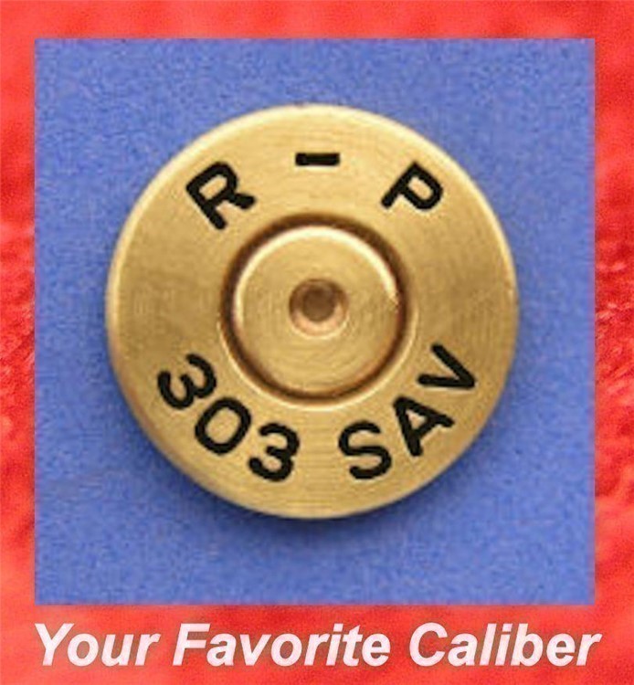 Remington  R-P  303 SAVAGE Brass Cartridge Hat Pin  Tie Tac  Ammo Bullet-img-0