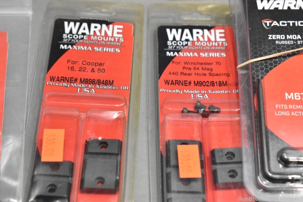 Huge Lot 103 Ct NOS Factory Warne Scope Bases Remington Winchester READ-img-21