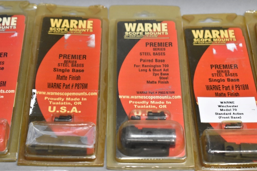 Huge Lot 103 Ct NOS Factory Warne Scope Bases Remington Winchester READ-img-27