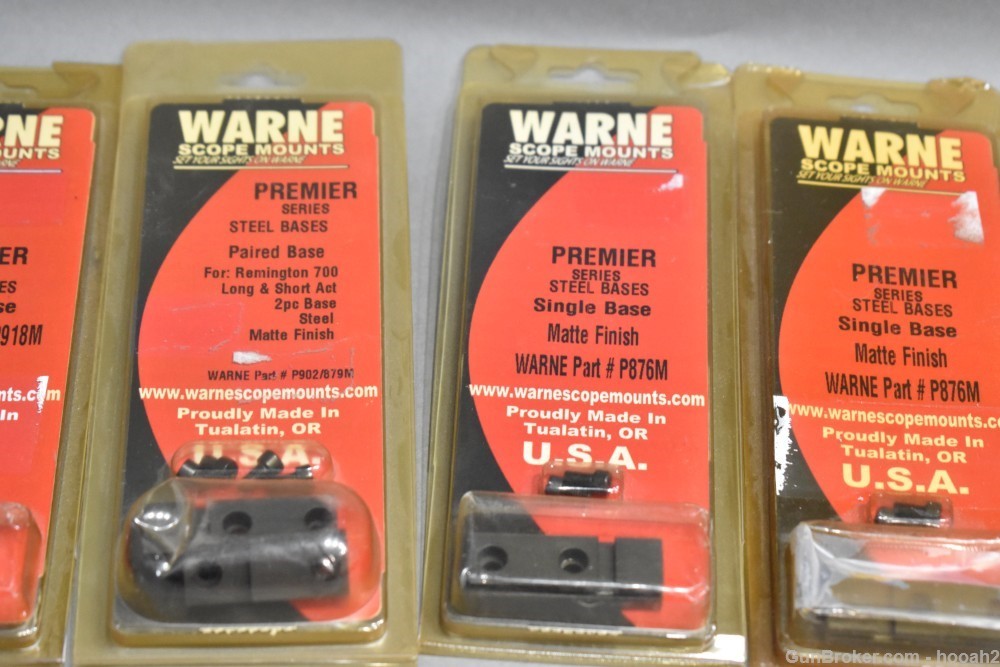 Huge Lot 103 Ct NOS Factory Warne Scope Bases Remington Winchester READ-img-26