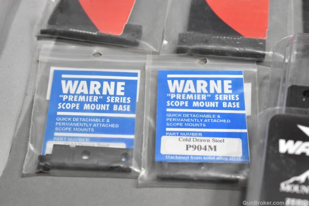 Huge Lot 103 Ct NOS Factory Warne Scope Bases Remington Winchester READ-img-18