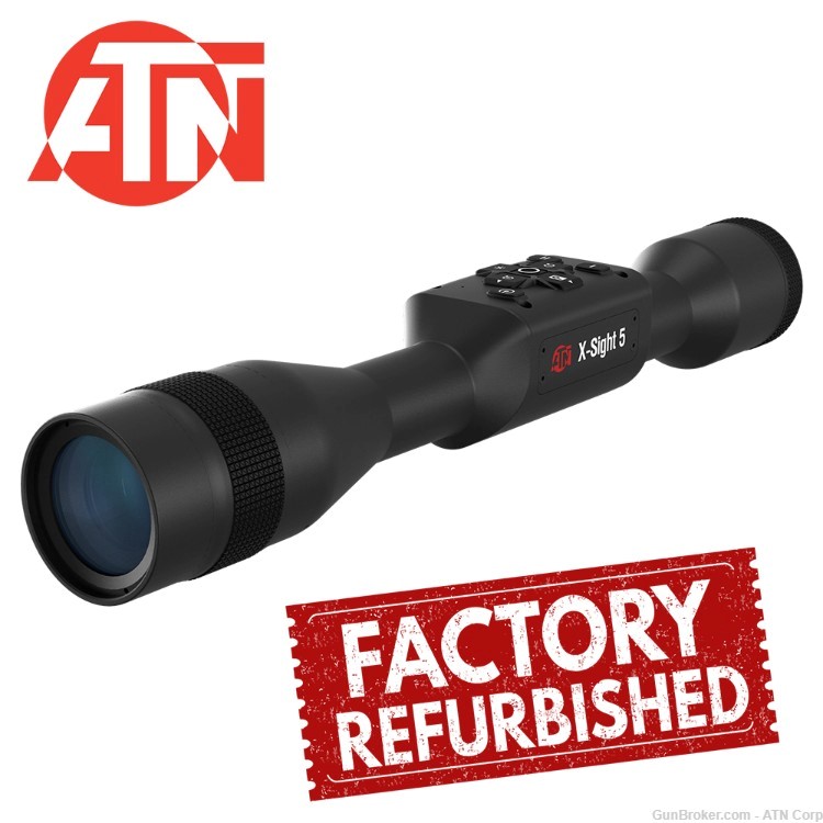 Refurbished ATN X-Sight 5, 3-15x, UHD Smart Day/Night Hunting Rifle Scope-img-0