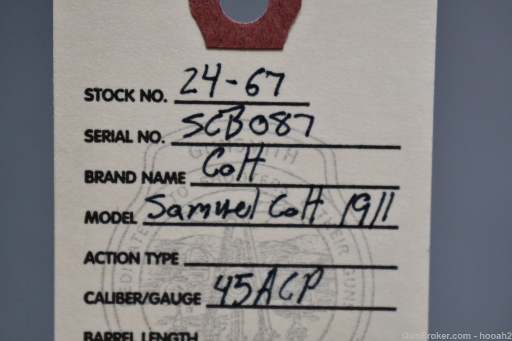 1 Of 500 1911 Davidsons Samuel Colt Commemorative 1911 45 ACP 2020 #87-img-1