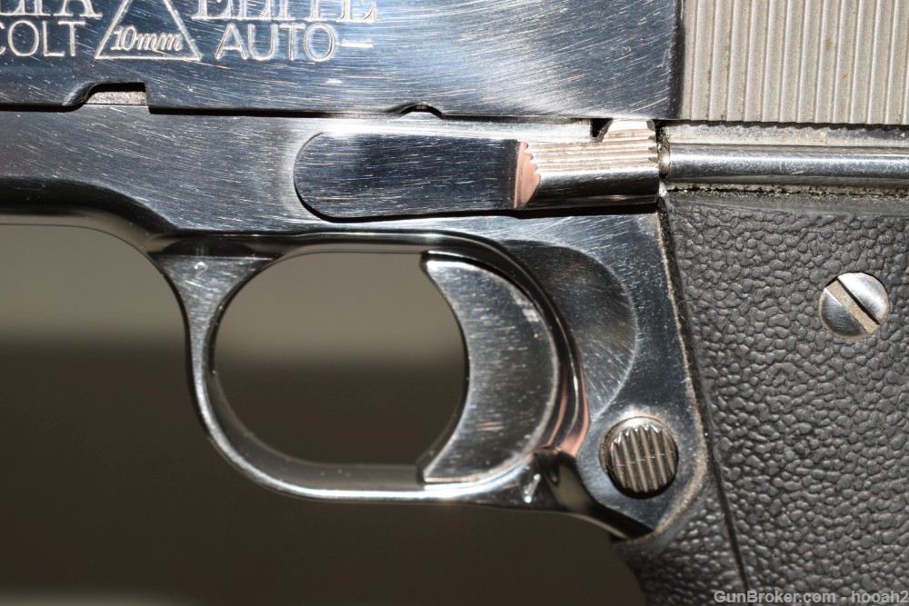 Colt Delta Elite Bright Stainless 1911 Semi Auto Pistol 10mm 1992-img-10