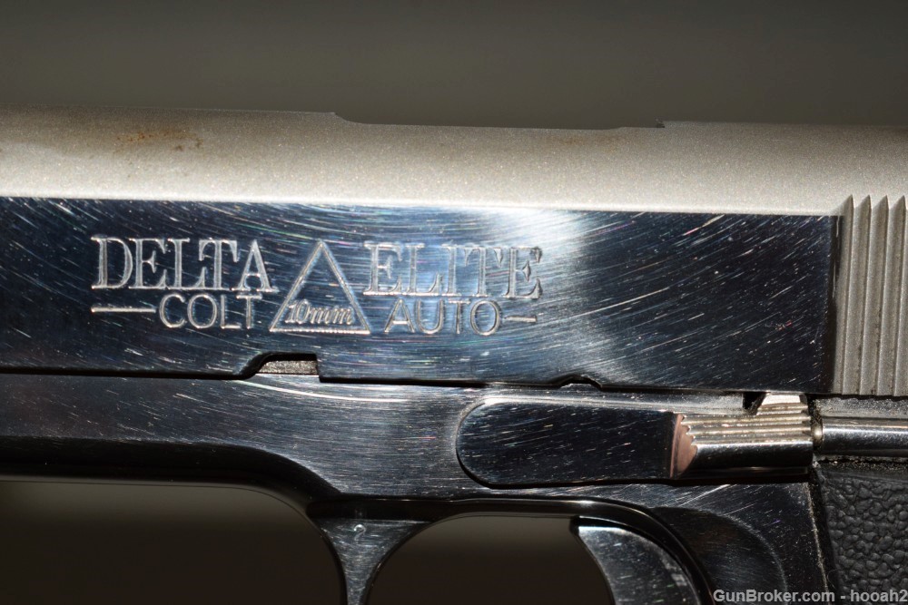 Colt Delta Elite Bright Stainless 1911 Semi Auto Pistol 10mm 1992-img-11
