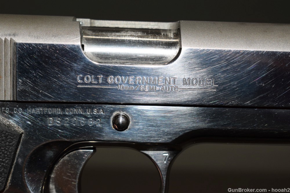 Colt Delta Elite Bright Stainless 1911 Semi Auto Pistol 10mm 1992-img-5