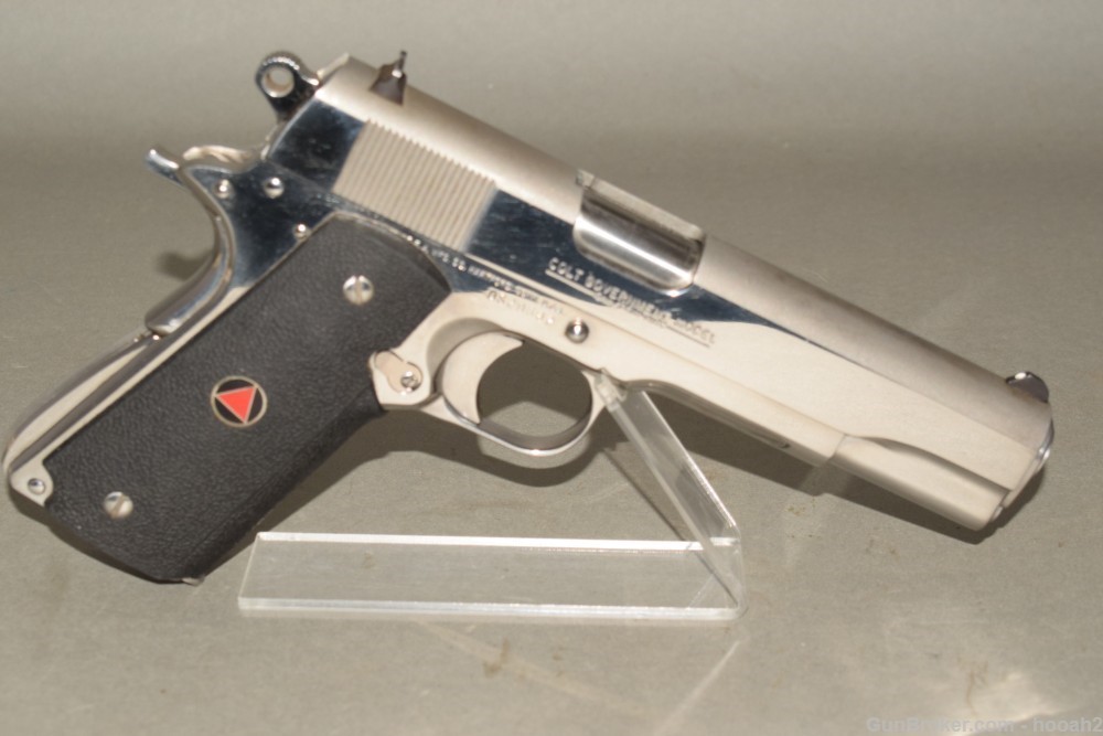 Colt Delta Elite Bright Stainless 1911 Semi Auto Pistol 10mm 1992-img-0