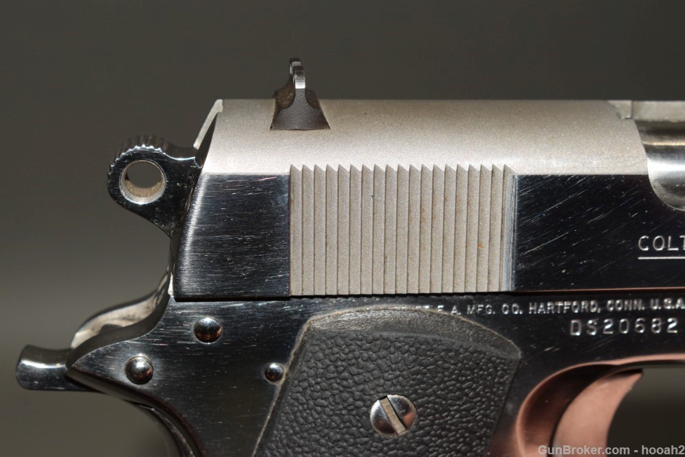 Colt Delta Elite Bright Stainless 1911 Semi Auto Pistol 10mm 1992-img-3