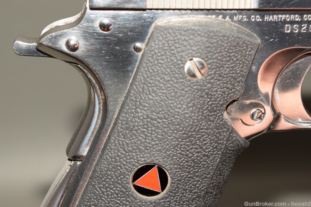 Colt Delta Elite Bright Stainless 1911 Semi Auto Pistol 10mm 1992-img-2