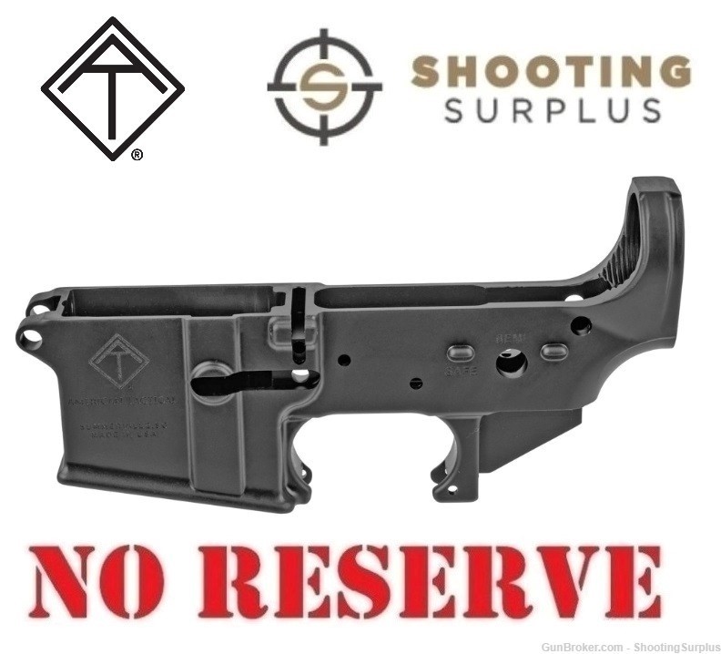 American Tactical Mil-Spec Stripped AR-15 M4 Lower Receiver Anodized Black-img-0