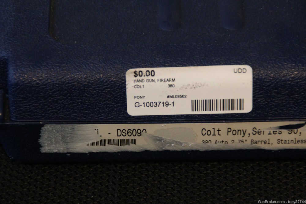 Colt Pony Pocketlite 380 ACP Stainless Mfg 1998 w/Matching Factory Hardcase-img-11