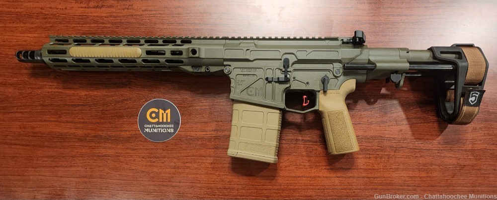 CM10 8.6 Blackout 12" Pistol Cobalt Kinetics Green and Coyote w/SBPDW-img-5