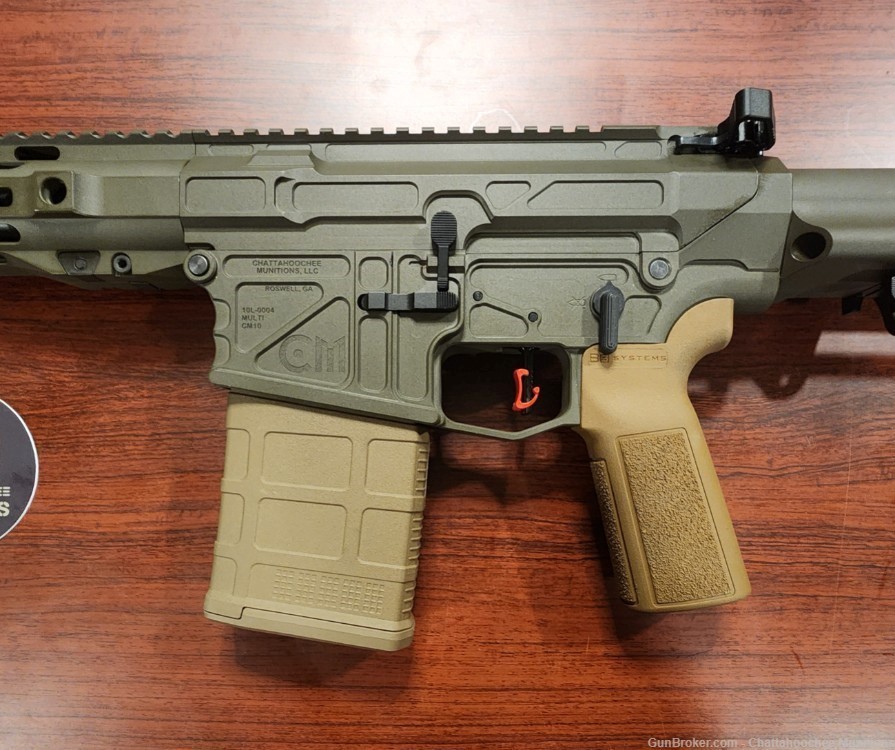 CM10 8.6 Blackout 12" Pistol Cobalt Kinetics Green and Coyote w/SBPDW-img-8