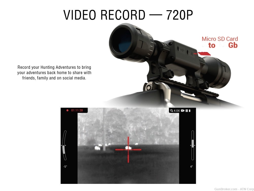 Refurbished ATN Thor LTV 2-6x, 256x192 12 micronThermal Rifle Scope-img-6