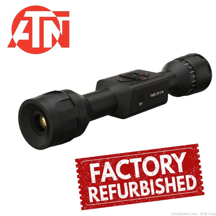 Refurbished ATN Thor LTV 3-9x, 320x240 12 micron Thermal Rifle Scope-img-0