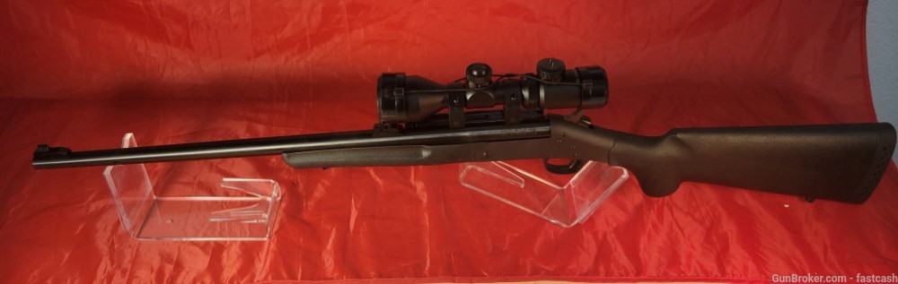 New England Handi Rifle .22 Hornet Single Shot SB2 W Scope Penny Auction-img-0