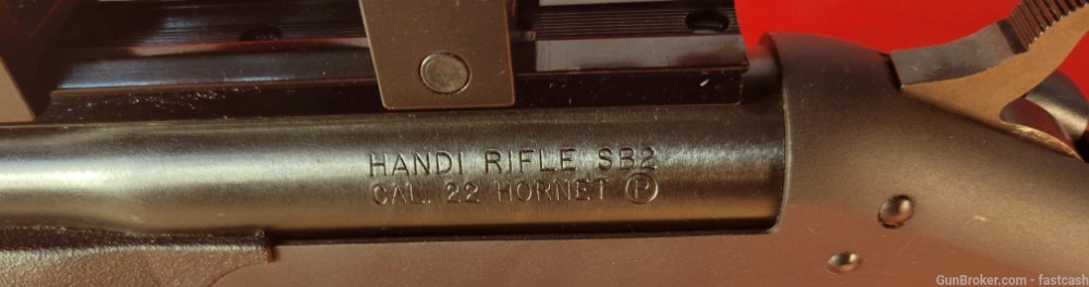 New England Handi Rifle .22 Hornet Single Shot SB2 W Scope Penny Auction-img-1