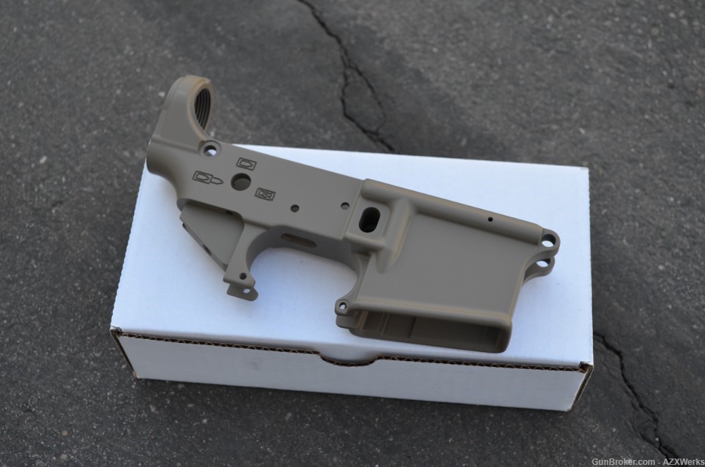 Spikes Tactical Spider Stripped AR15 lower X-Werks Magpul FDE STLS018-img-1
