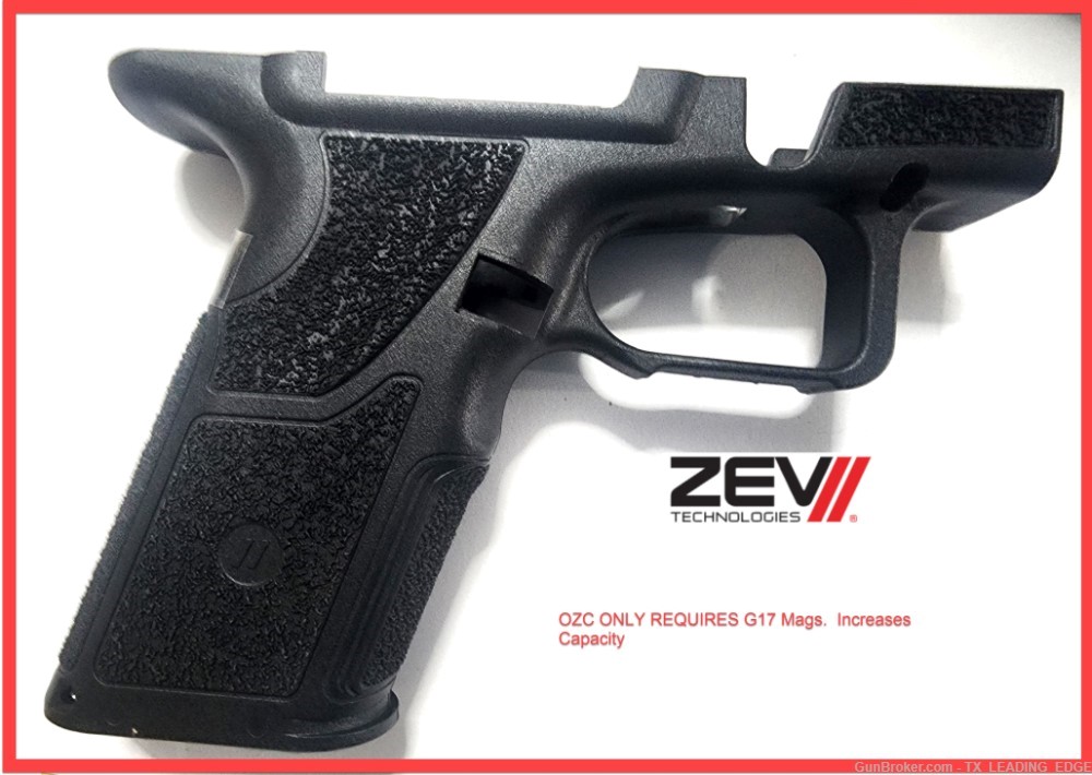 ZEV TECHNOLOGY OZ9C COMPACT GRIP LONG GRIP G17 MAGS EXTENDS CAPACITY-img-0