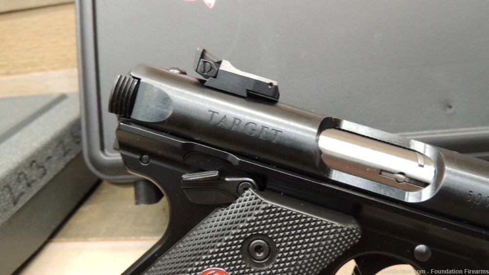 Ruger Mark IV Target 22 LR 5.5 10rd Black Pistol-img-3