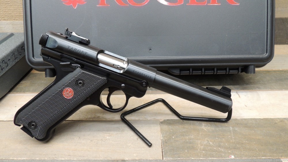Ruger Mark IV Target 22 LR 5.5 10rd Black Pistol-img-2