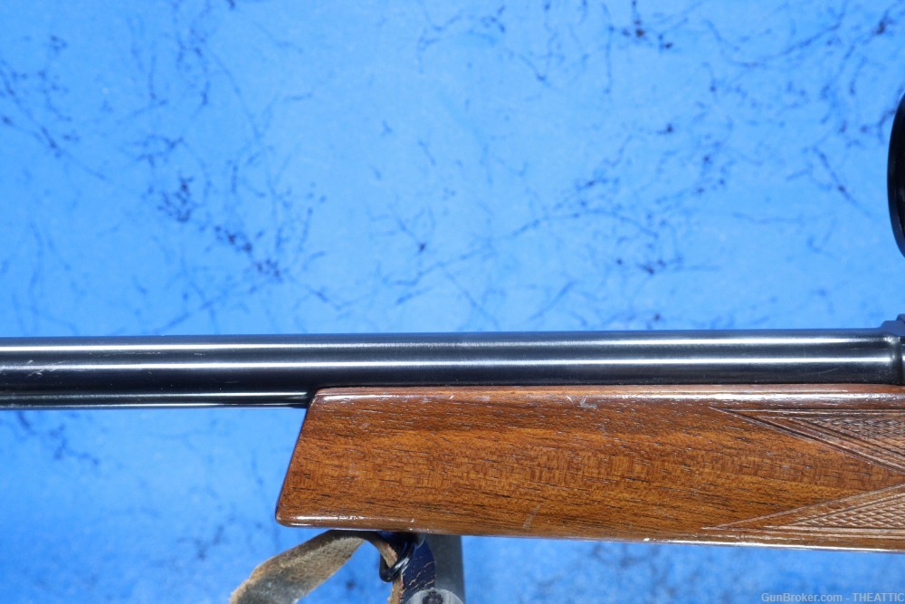 ANSCHUTZ BOLT ACTION 22LR W/SET TRIGGERS AND 4X32 SCOPE "CRACKED STOCK"-img-13