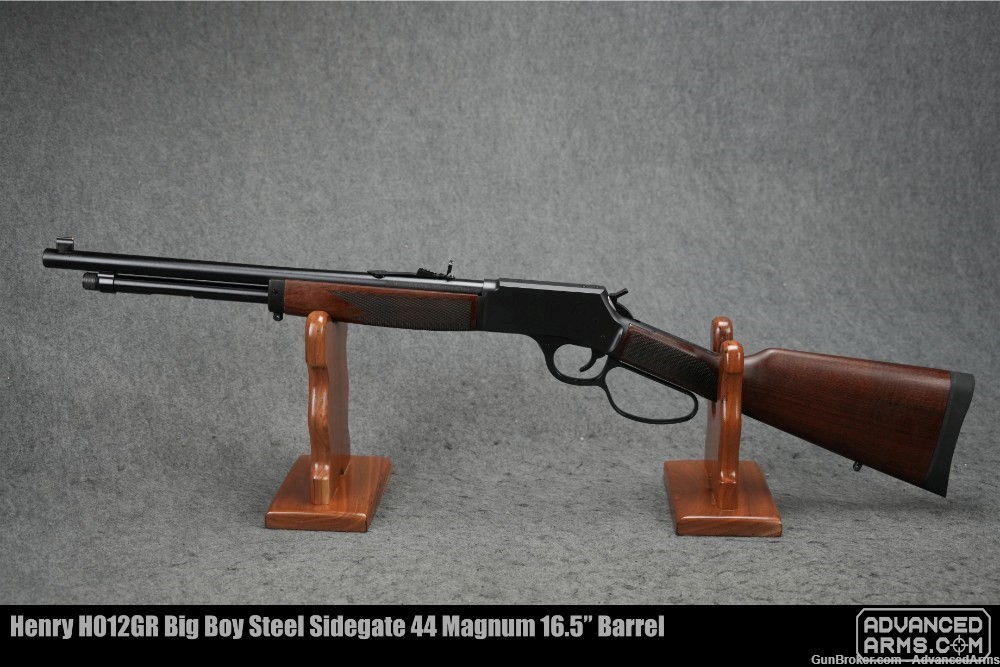 Henry H012GR Big Boy Steel Sidegate 44 Magnum 16.5” Barrel-img-1