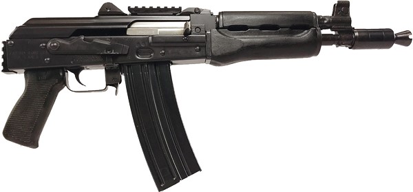 Zastava Zpap85 Pistol 5.56X45 30RD Blued/Wood Booster Rails-img-0