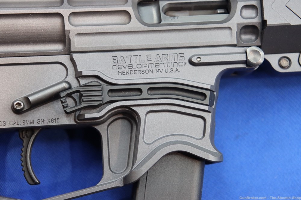 Battle Arms Development BAD XIPHOS AR9 Rifle 9MM Glock Mag Hiperfire Gray 9-img-11