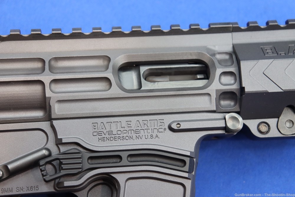 Battle Arms Development BAD XIPHOS AR9 Rifle 9MM Glock Mag Hiperfire Gray 9-img-12