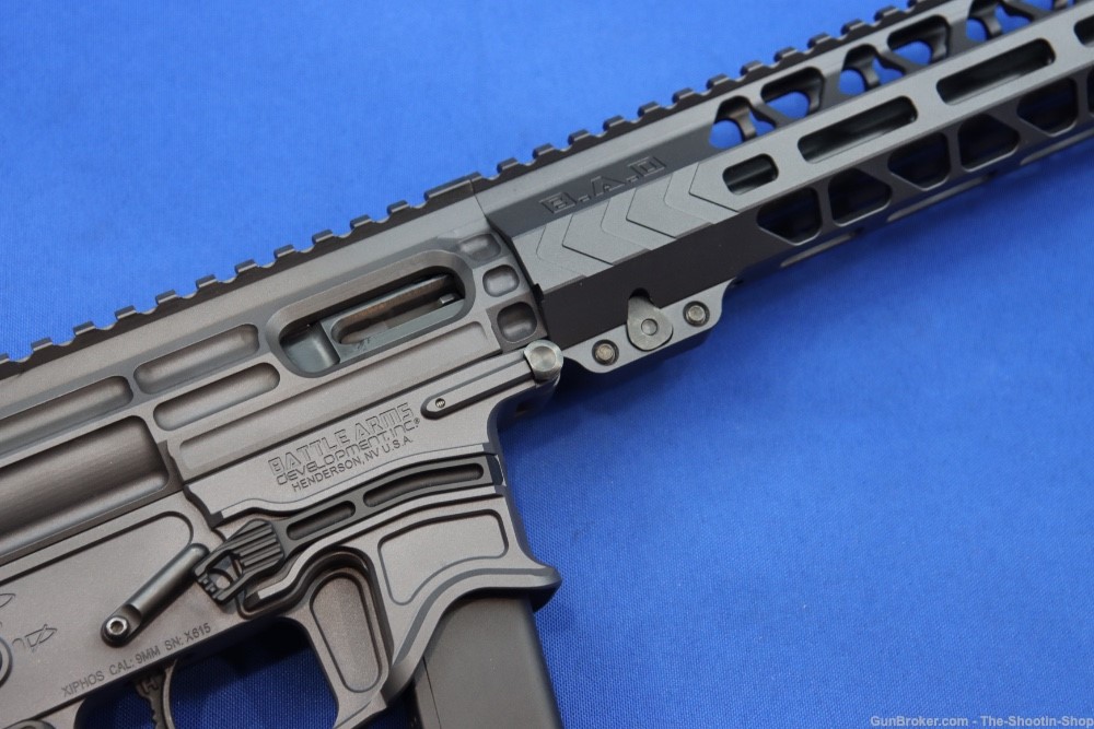 Battle Arms Development BAD XIPHOS AR9 Rifle 9MM Glock Mag Hiperfire Gray 9-img-4