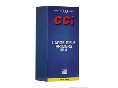 CCI Standard Primers BR2 Large Rifle 1000 count No cc fee 
