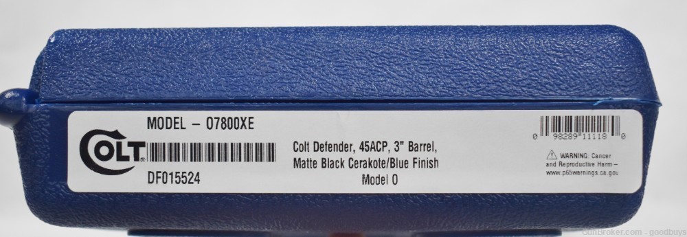 Colt Defender 1911 Compact 45 ACP O7800XE 3" 45ACP Blued .45ACP NIB SALE-img-3