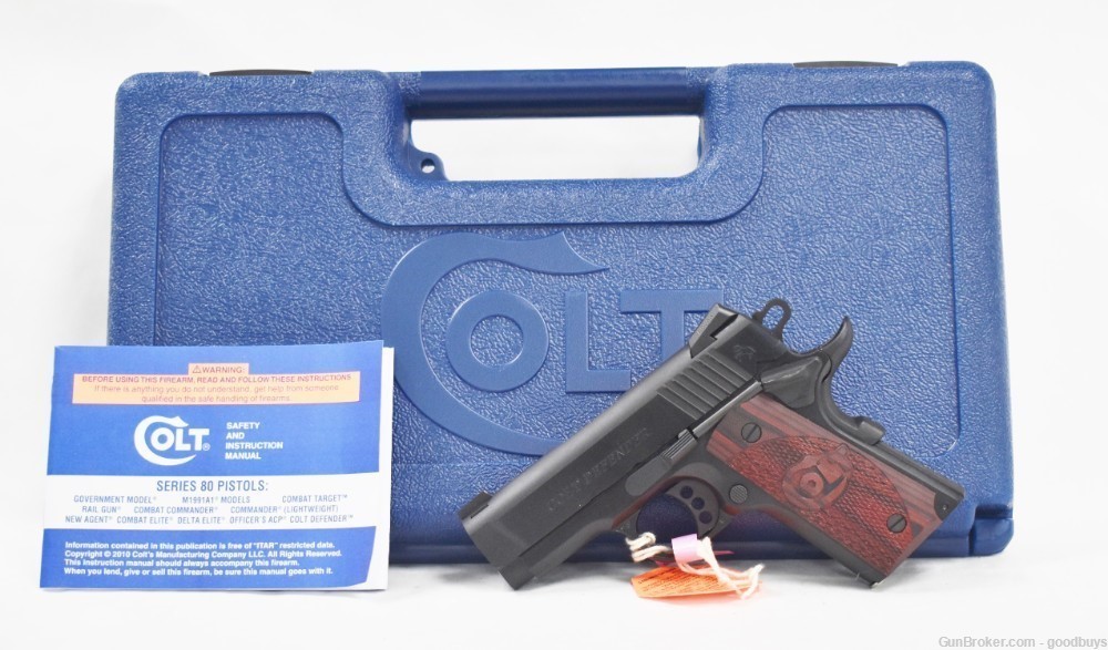 Colt Defender 1911 Compact 45 ACP O7800XE 3" 45ACP Blued .45ACP NIB SALE-img-0