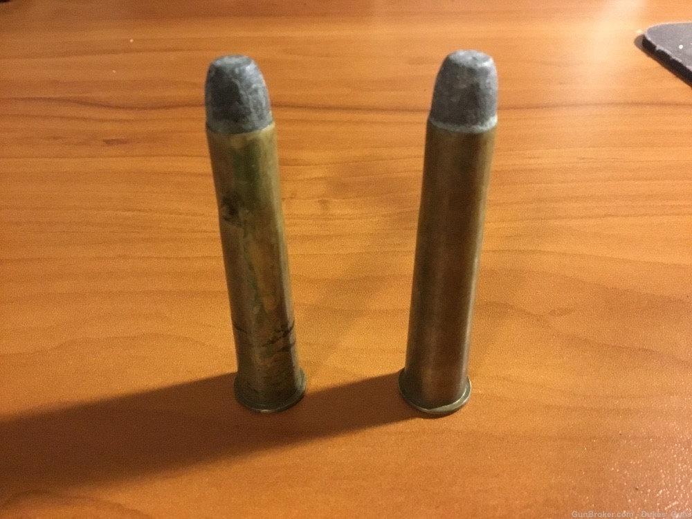 2 Vintage 40-70 Winchester cartridges- 2 different headsamps-img-0
