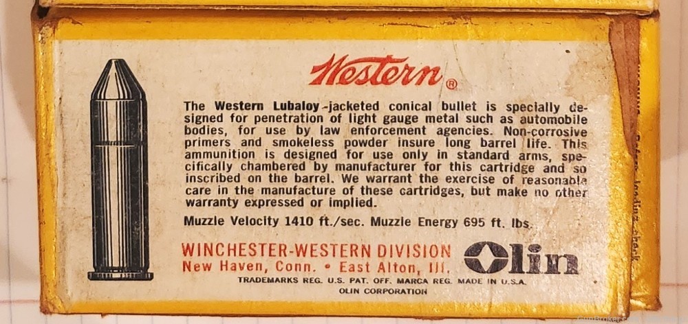 Vintage Box/50 Western Super X 357 Magnum 158 Grain Pistol Bullets   -img-5