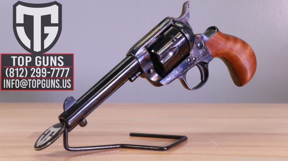  Taylor's & Co 1873 SA Flattop Birdshead 4.75" .45LC SA Revolver 4.75"-img-0