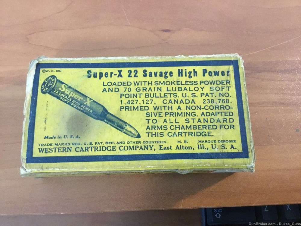 22 Savage High Power, Western Super X, 20 rounds-img-1