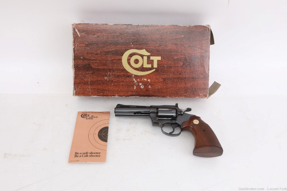 Colt Diamondback 38 Special 4" Blue w/ Factory Box UNFIRED Fantastic NoRsrv-img-0