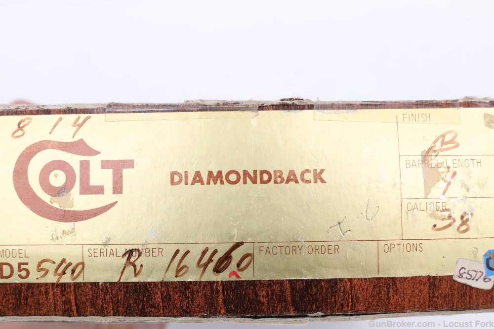 Colt Diamondback 38 Special 4" Blue w/ Factory Box UNFIRED Fantastic NoRsrv-img-42
