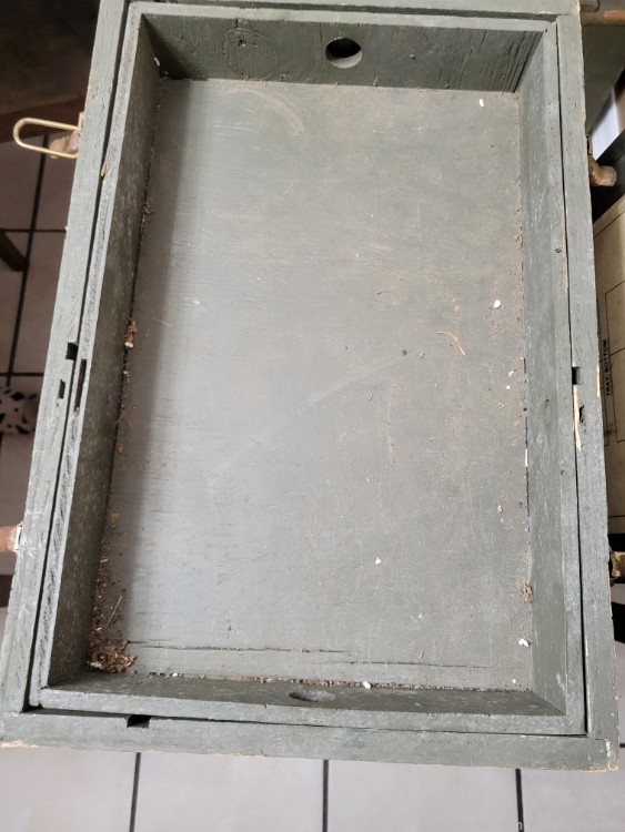 RARE military demo charge shipping crate with trays-img-4