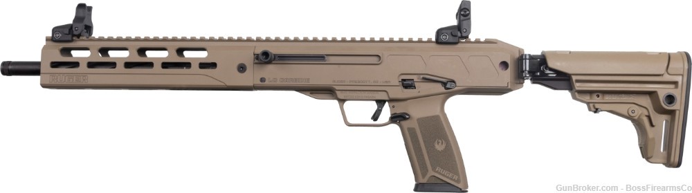 Ruger LC Carbine 5.7x28mm Semi-Auto Rifle 16.25" FDE 20rd 19306-img-1