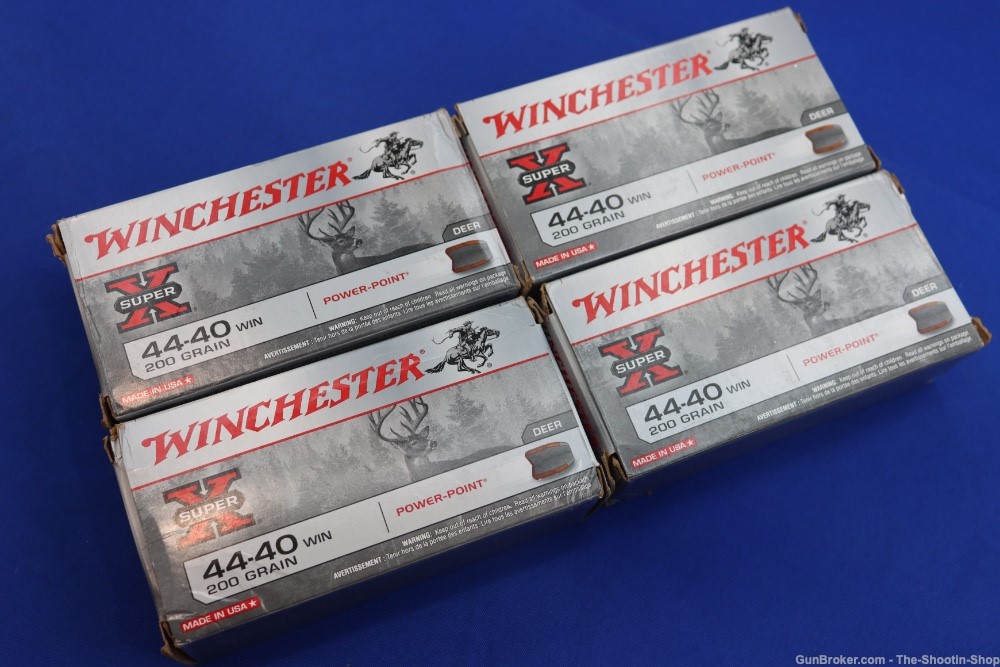 Winchester Power Point 44-40 WIN Rifle Ammunition 200RD Ammo Lot 200GR SP-img-0