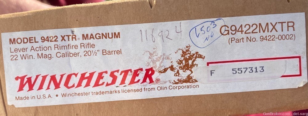 Winchester model 9422 XTR Magnum, Exc in box-img-16