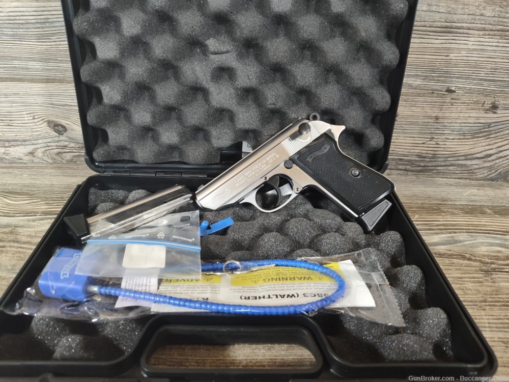 Walther PPK/S .22LR 3.3" Barrel Nickel Made In Germany w/ OG Box & 2 Mags!-img-31