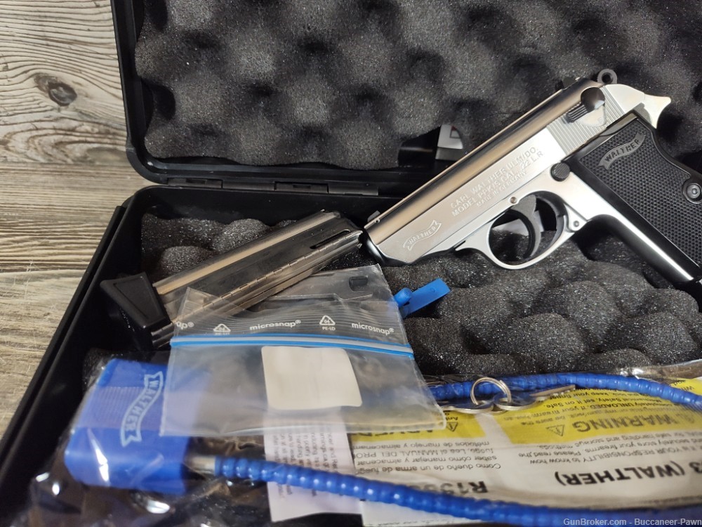 Walther PPK/S .22LR 3.3" Barrel Nickel Made In Germany w/ OG Box & 2 Mags!-img-32
