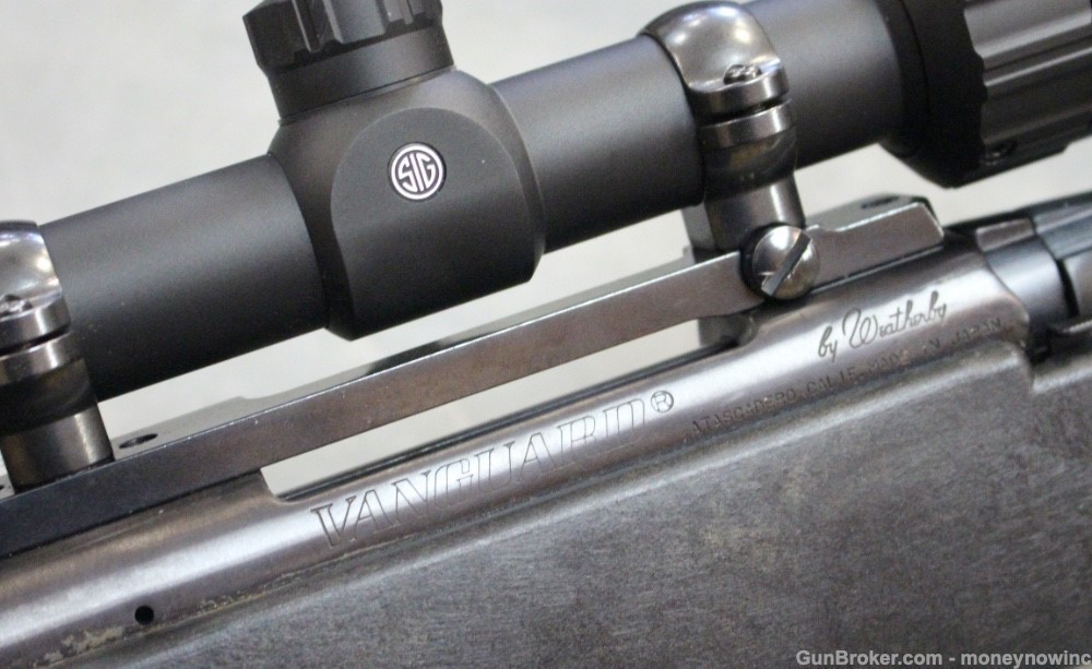 WEATHERBY VANGUARD .22-250 REM BOLT ACTION W/SIG Sauer WHISKEY3 3-9x40-img-5