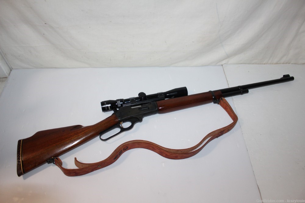 Vtg Marlin 444 Lever Rifle 24" Micro Groove JM Marked 1966 w/ Scope NICE-img-4