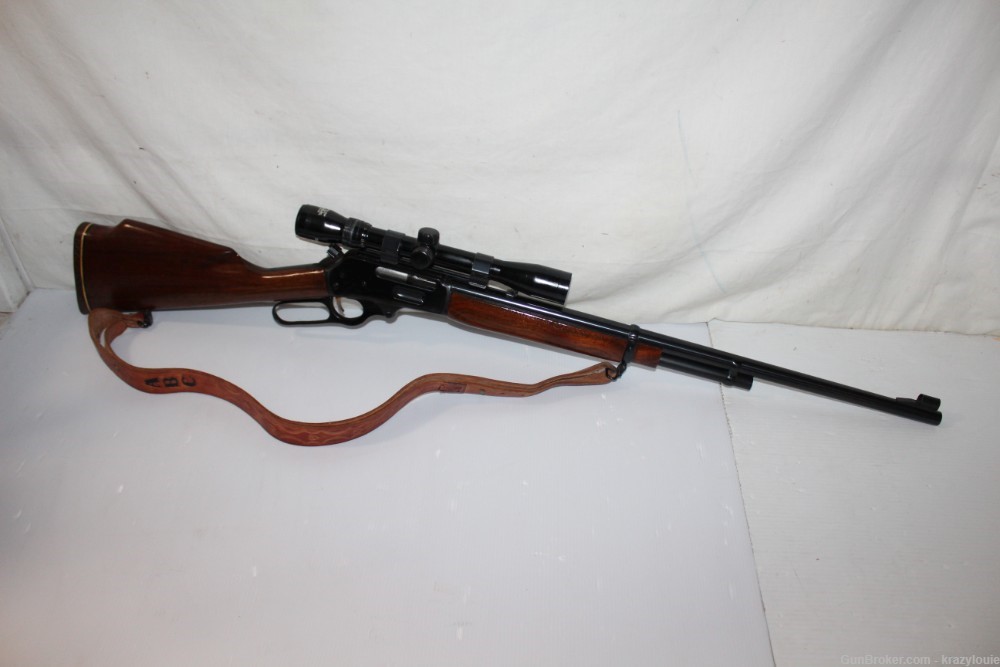 Vtg Marlin 444 Lever Rifle 24" Micro Groove JM Marked 1966 w/ Scope NICE-img-7