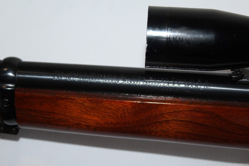 Vtg Marlin 444 Lever Rifle 24" Micro Groove JM Marked 1966 w/ Scope NICE-img-39